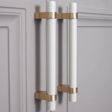 Brass Cabinet Handle, Colorful Wooden Wardrobe Handle/Pull
