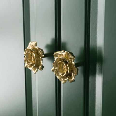 Private Listing for Ashley: Drawer Knobs - Floral Cabinet Knobs - Kitchen Knobs - Brass Knobs