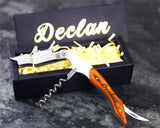 Engraved Wood Wine Opener, Groomsmen Gifts,Unique Gift