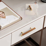 Brass & Leather Cabinet Pulls - Modern Closet/Cabinet Handles