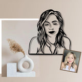 Personalized Wood Portrait from Photo - Unique Gift - ETURG