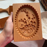 Wooden Cookie Mold - Violet