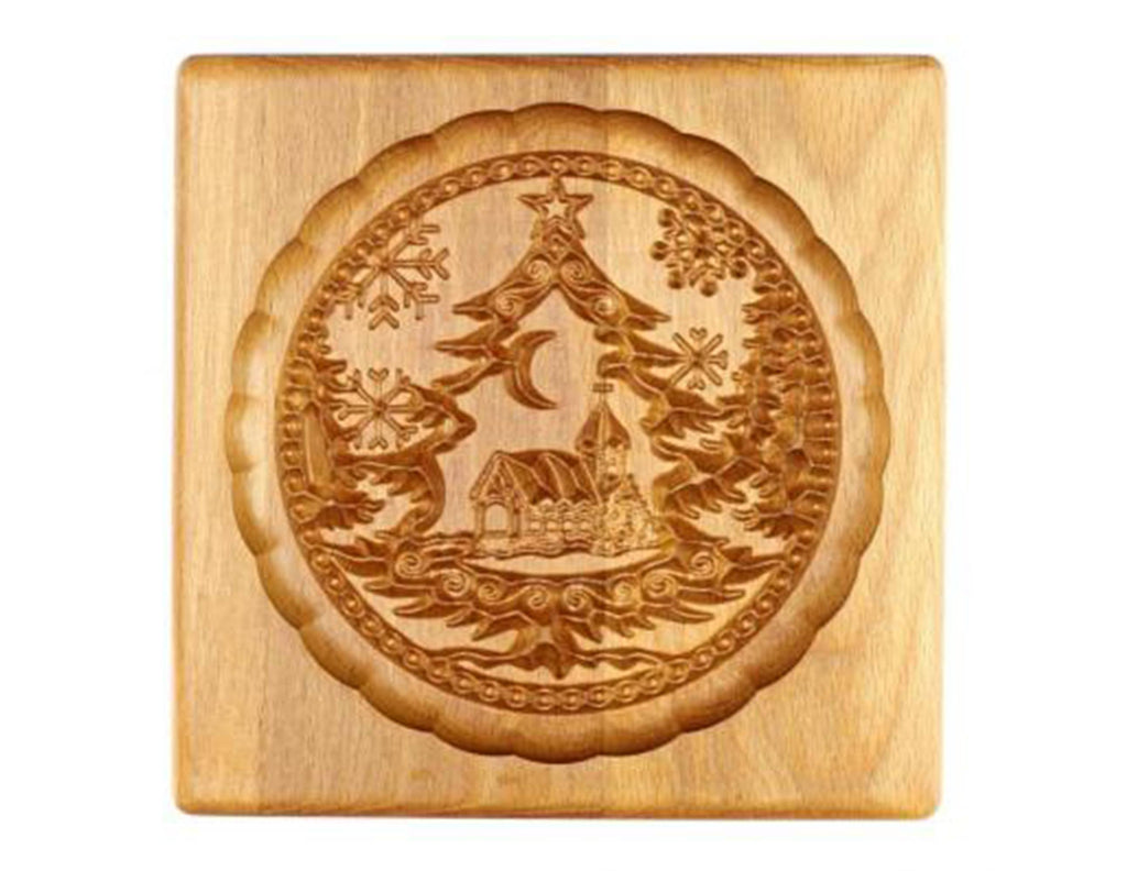 Wooden Cookie Mold -  The Moon Tree
