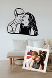 Cutomized Wood Portrait, Anniversary Gift Idea