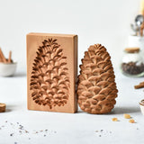 Wooden Cookie Mold -  Pine Cone