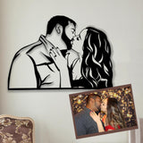 Hand Draw Wooden Portrait, Unique Gift - ETURG