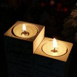 Painted Wood Candle Holders, To My Bestiel