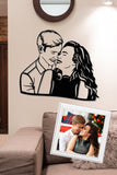 Hand Draw Wooden Portrait, Unique Gift