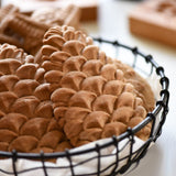 Wooden Cookie Mold -  Pine Cone