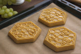 Wooden Cookie Mold -  Honeycomb