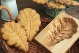 Wooden Cookie Mold -  Leaf
