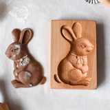 Wooden Cookie Mold -  Bunny