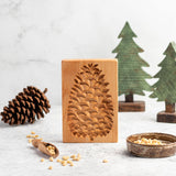 Wooden Cookie Mold -  Pine Cone