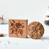 Wooden Cookie Mold -  Rose