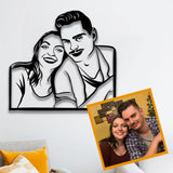 Cutomized Wood Portrait, Anniversary Gift Idea - ETURG