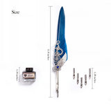 Steampunk Quill Pen and Notebook Set, in Gift Box - PonderMall-Hot Sale, Wholesale, On Sale, all presented by PonderMall