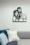 Personalized Wood Portrait, Anniversary Gift - ETURG
