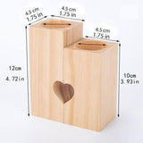 Painted Wood Candle Holders, To Sister