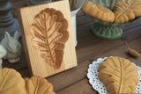 Wooden Cookie Mold -  Leaf