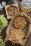Wooden Cookie Mold -  Honeycomb
