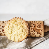 Happy Deer - Embossing Rolling Pin