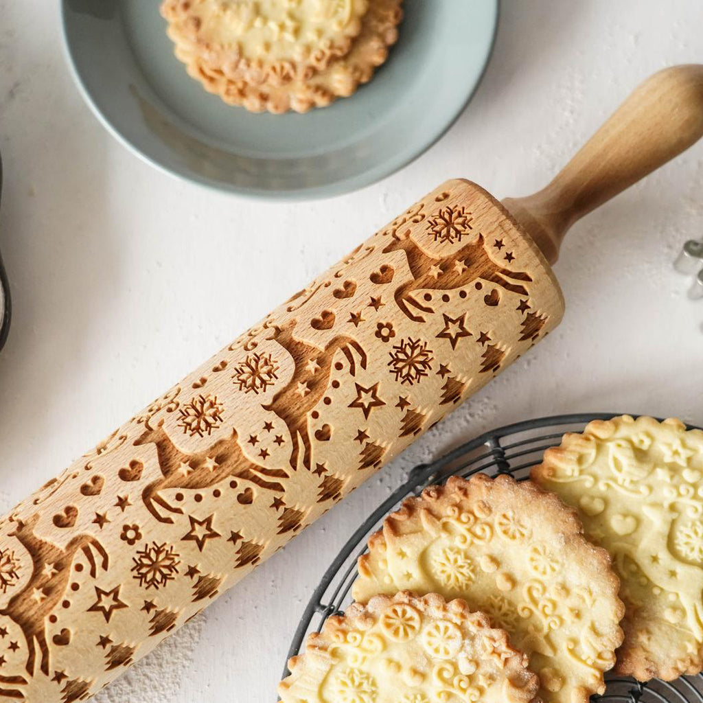 Happy Deer - Embossing Rolling Pin – PonderMall