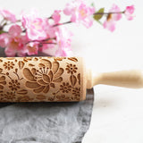 Crab Cactus Pattern - Embossing Rolling Pin