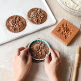 Wooden Cookie Mold -  Rose