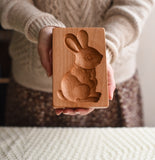 Wooden Cookie Mold -  Bunny