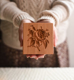 Wooden Cookie Mold -  Rose