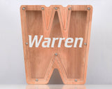 Personalized Piggy Bank, Laser Engraved - Oak