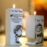 Wood Candle Holders Christmas Eve Gift, Gift for beloved - PonderMall-Hot Sale, Wholesale, On Sale, all presented by PonderMall